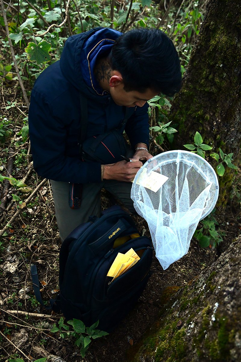 Oscar Ramirez reporting from the Meteo station inside the Protected area.