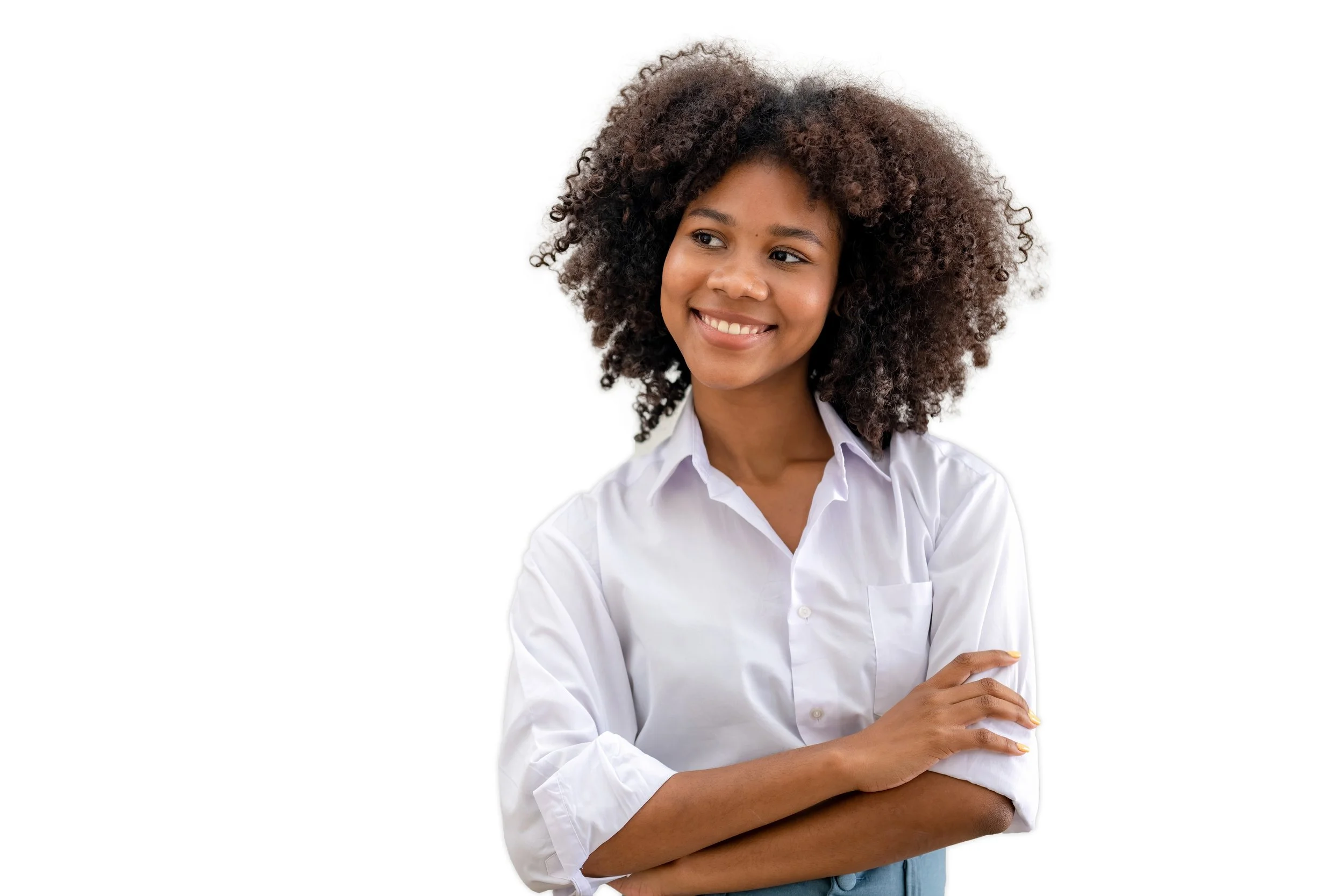 appy woman at Another Way Pregnancy Center