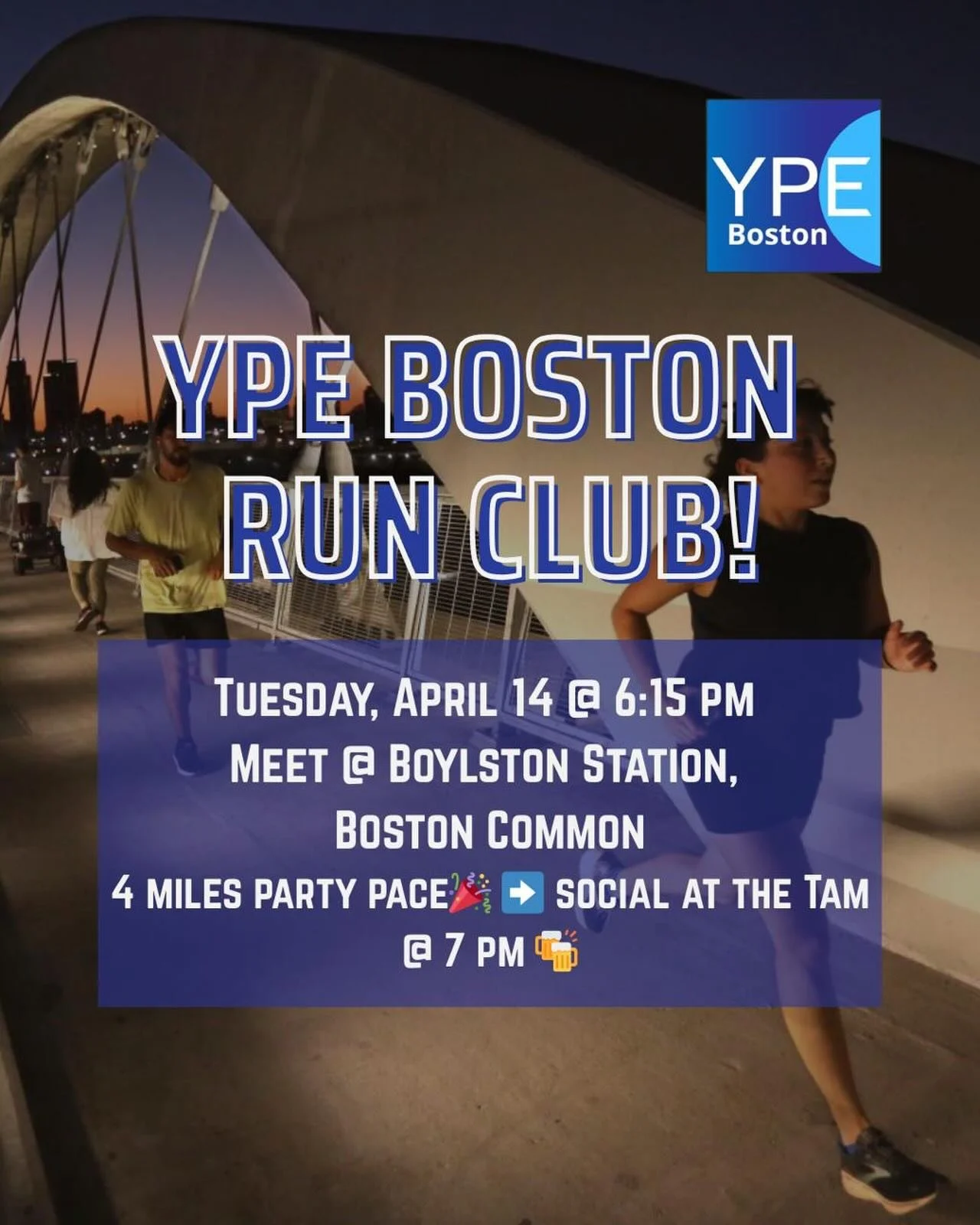 Hello all young professionals in energy!⚡️⚡️ Ever feel like you have TOO MUCH ENERGY??? 🔥🔥🔥YPE Boston is excited to announce our first ever run club!! Jog around Boston with your fellow energy nerds, and recharge your batteries 🔋🔋 with a drink a