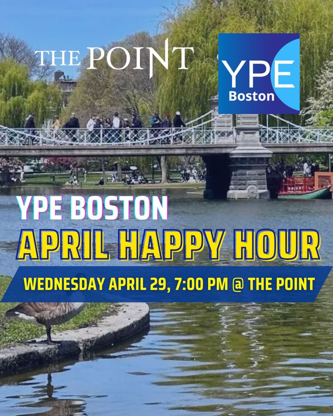 Join us this Wednesday for our April happy hour at The Point! 🎉🍻 #happyhour