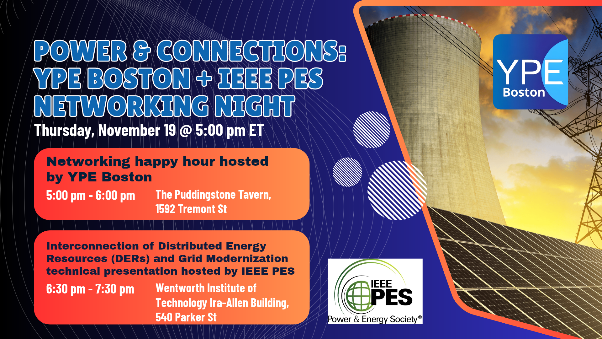 Power and Connections: YPE Boston + IEEE PES Networking Night