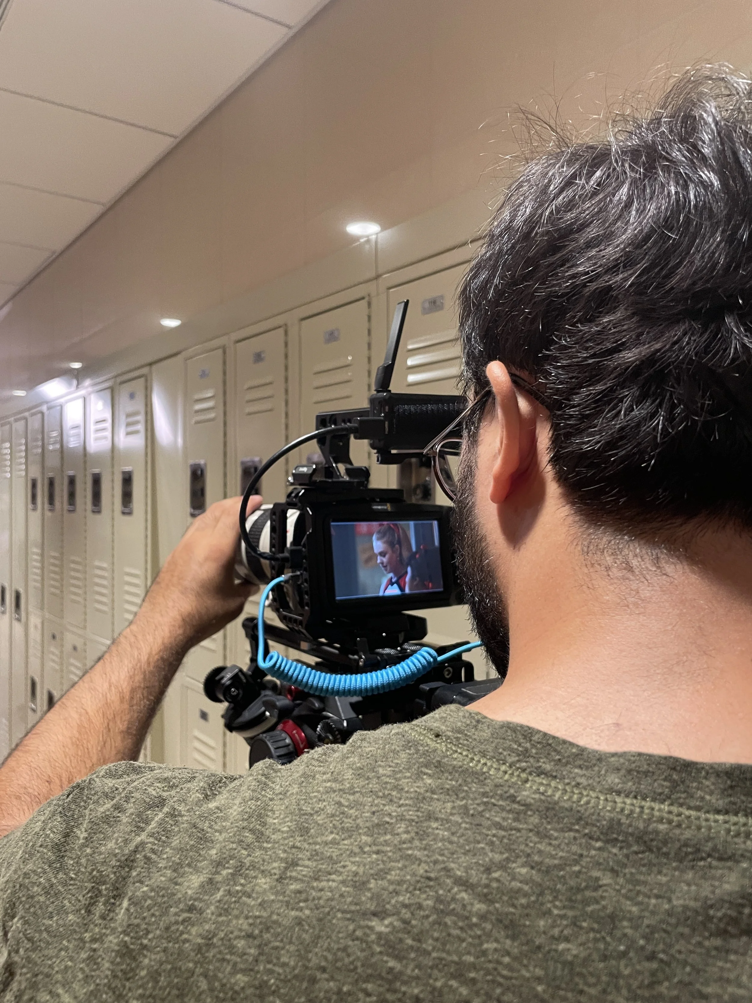  Chris frames up his shot 