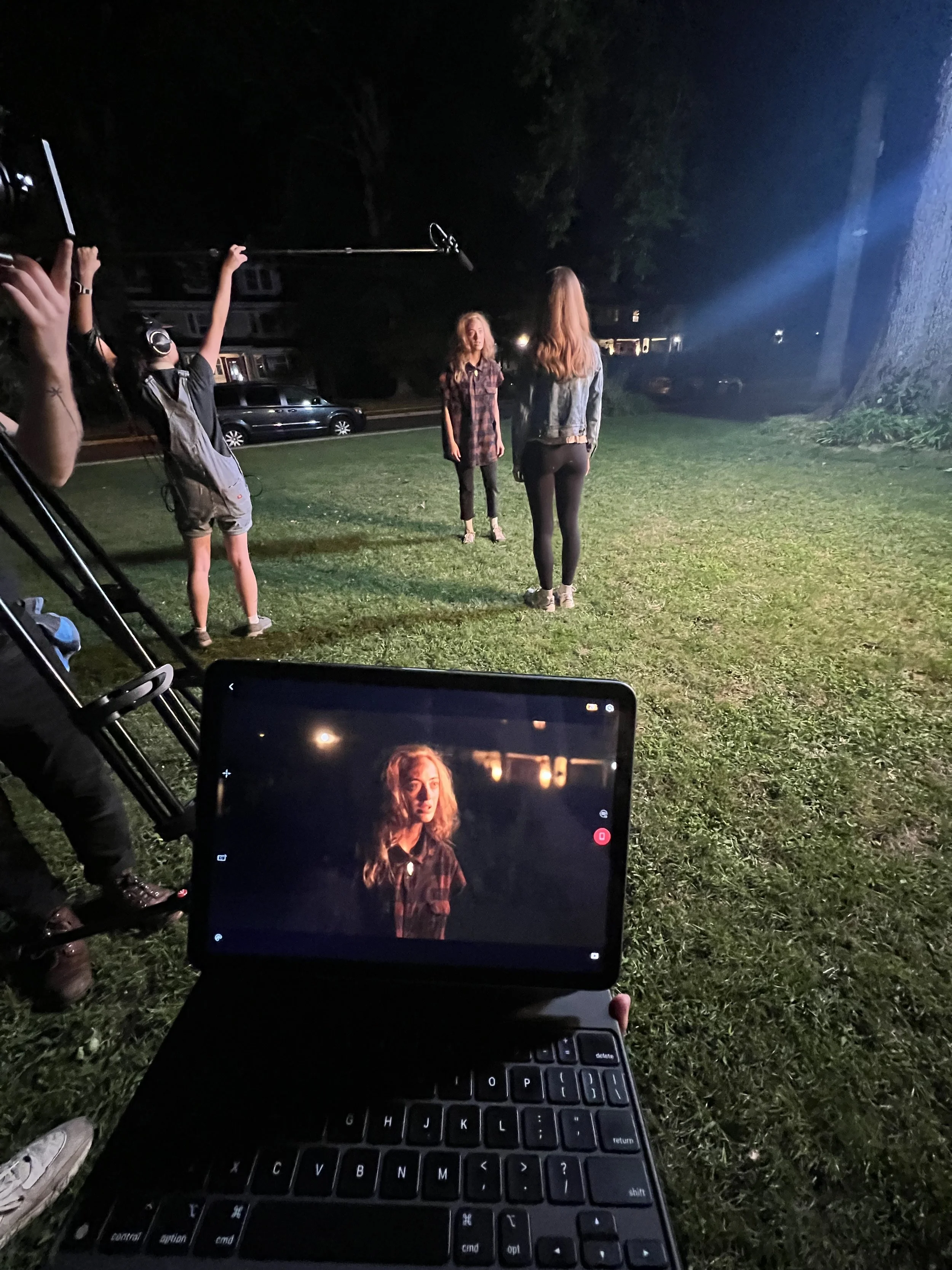  Cordie steps in to film a dream sequence for A Yarn. 