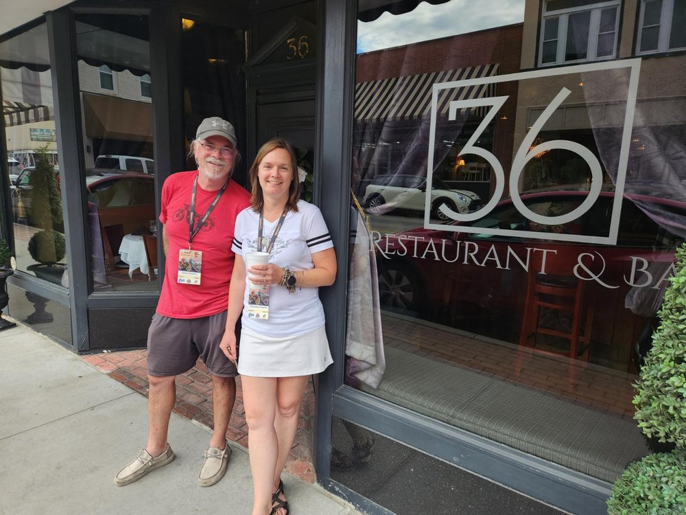 Of course Stephan and Christine had to stop at the 36 Bar