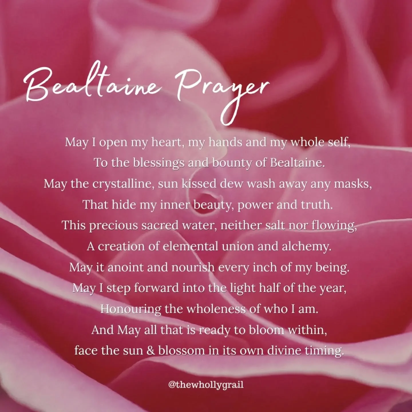 Bealtaine Blessings as we cross the threshold into the light half of the year. 

Found this lil gem from a couple of years back 🥹

Sweet and powerful just like Bealtaine 

Time to blossom and bloom beauts

✨️❤️&zwj;🔥🌹&hearts;️🔥✨️