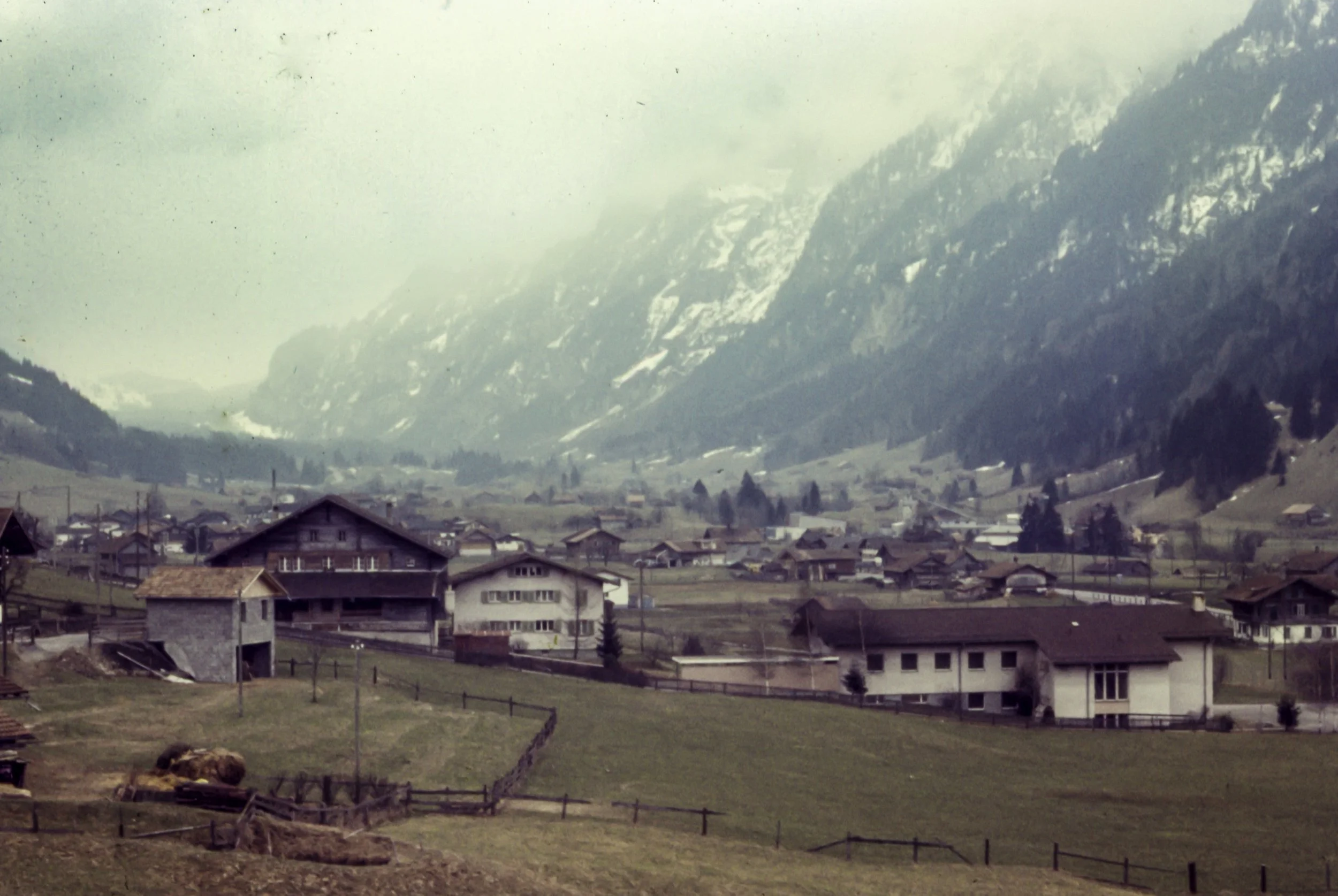 Bavaria, 1973 from a train window.

