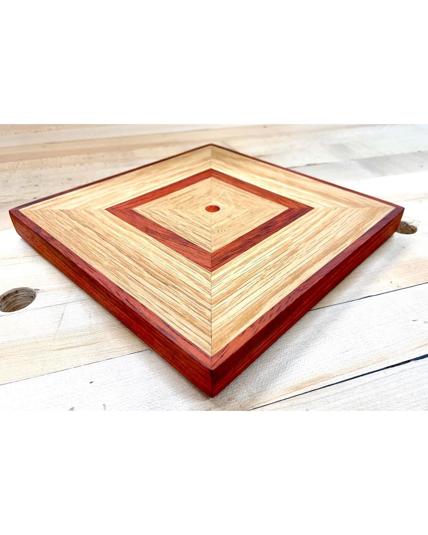I&rsquo;ve started a new collection and a way to sign the work: the Sasquatch Laboratories &ldquo;Experimental&rdquo; collection. 

Technically, this would be parquetry or marquetry, depending on the final use and location. Right now, im curious how 