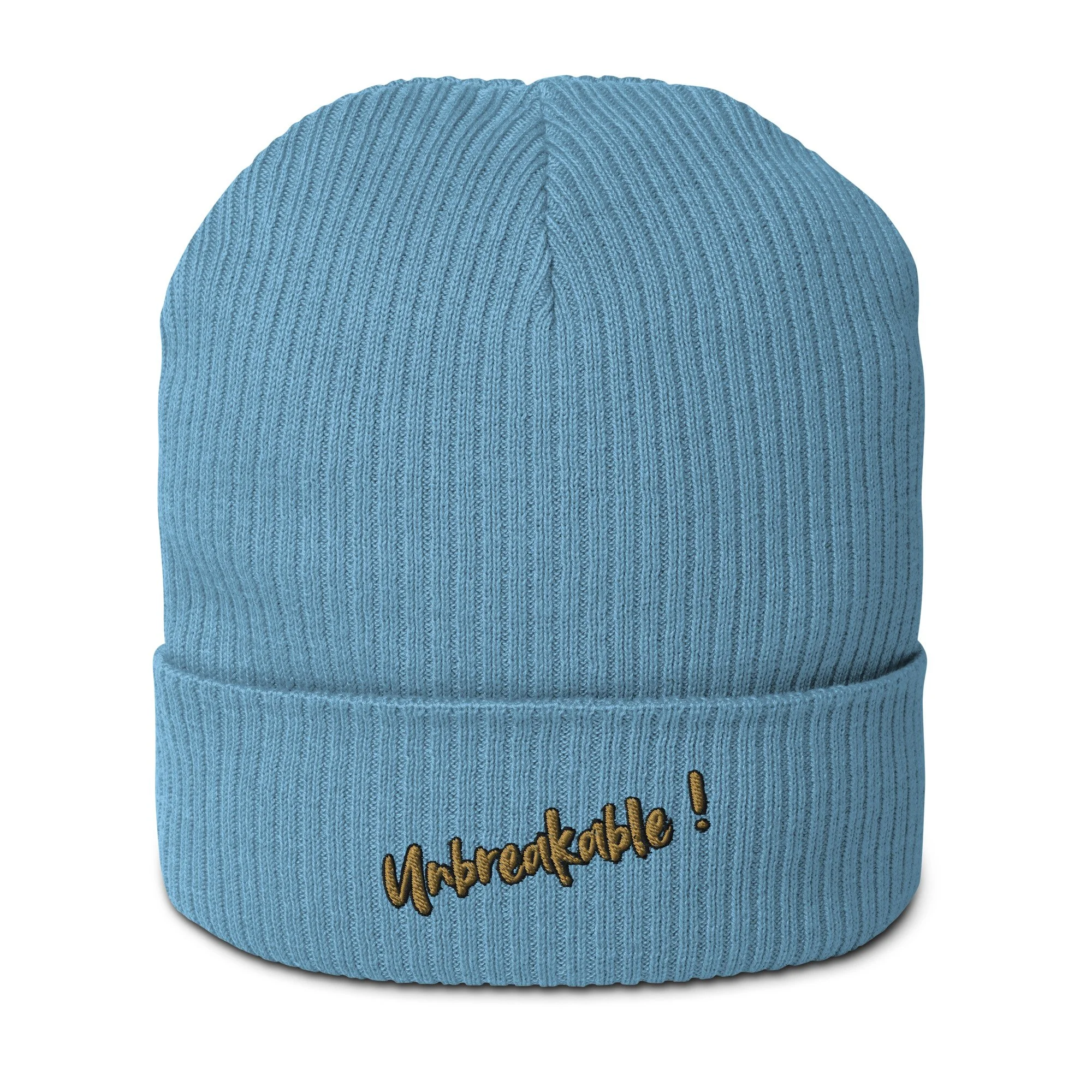 UNBREAKABLE Organic ribbed beanie