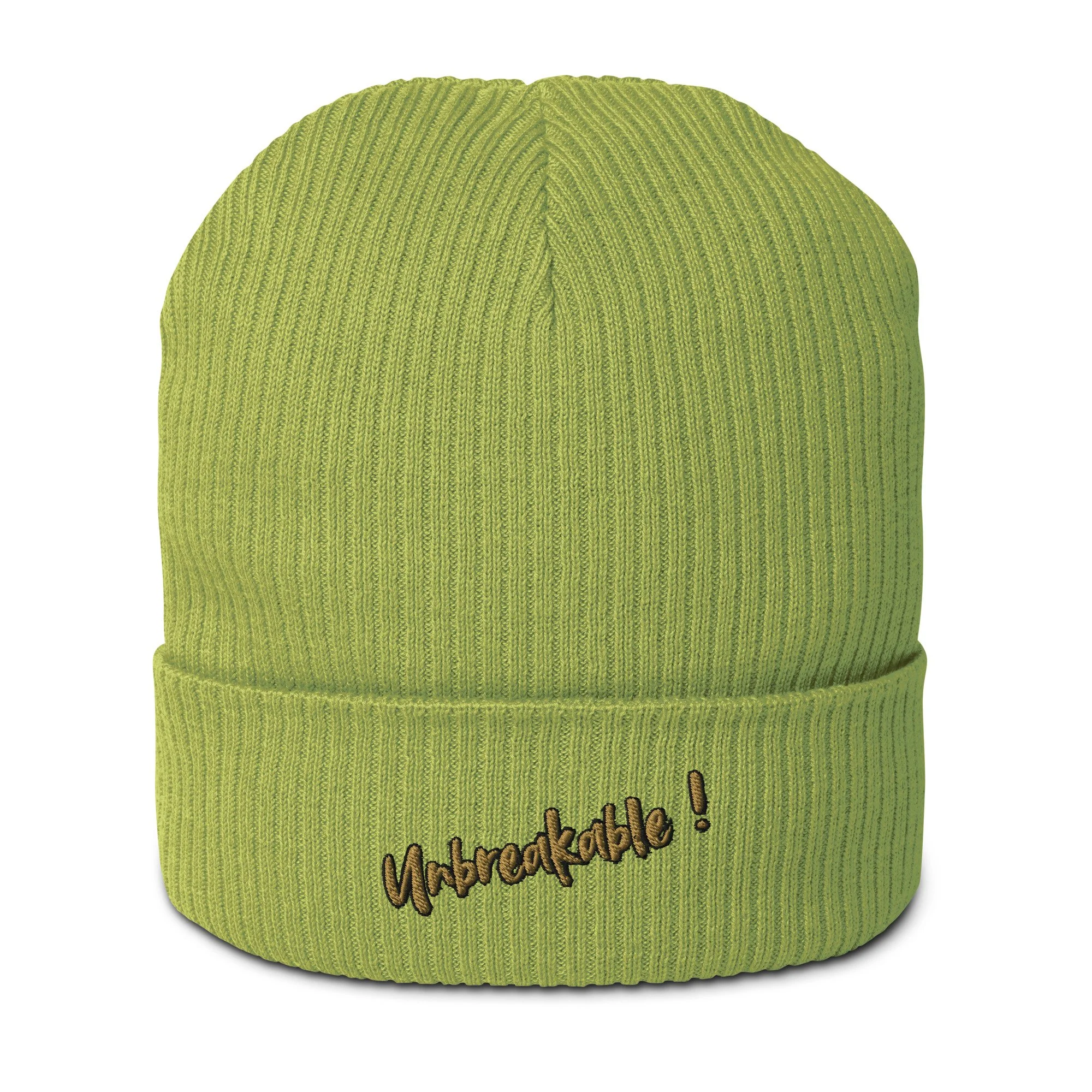 UNBREAKABLE Organic ribbed beanie