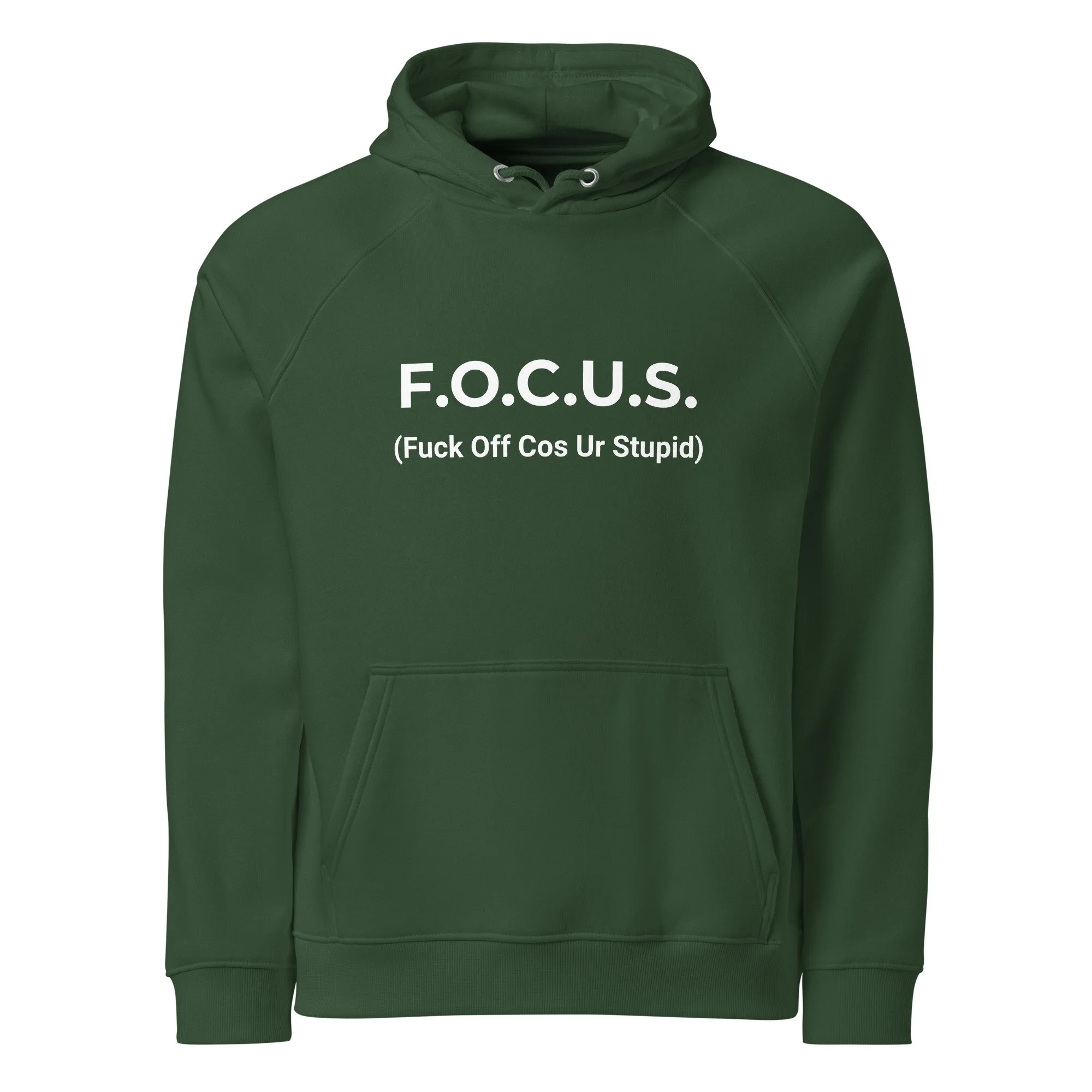 F.O.C.U.S. Unisex eco raglan hoodie