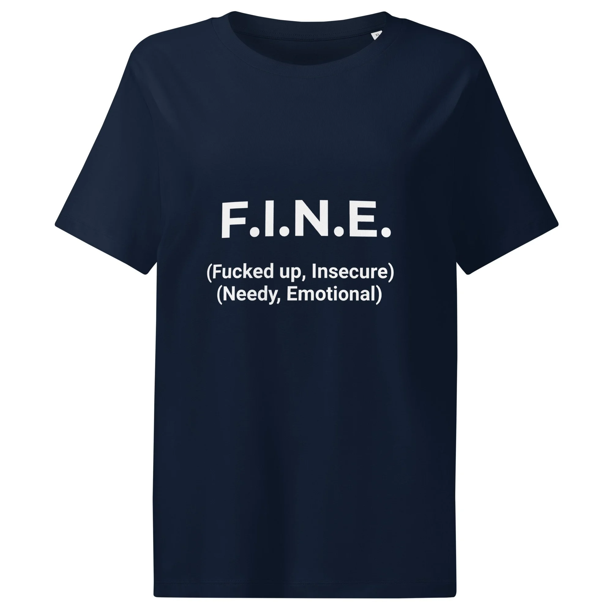 F.I.N.E. Women’s organic ribbed neck t-shirt