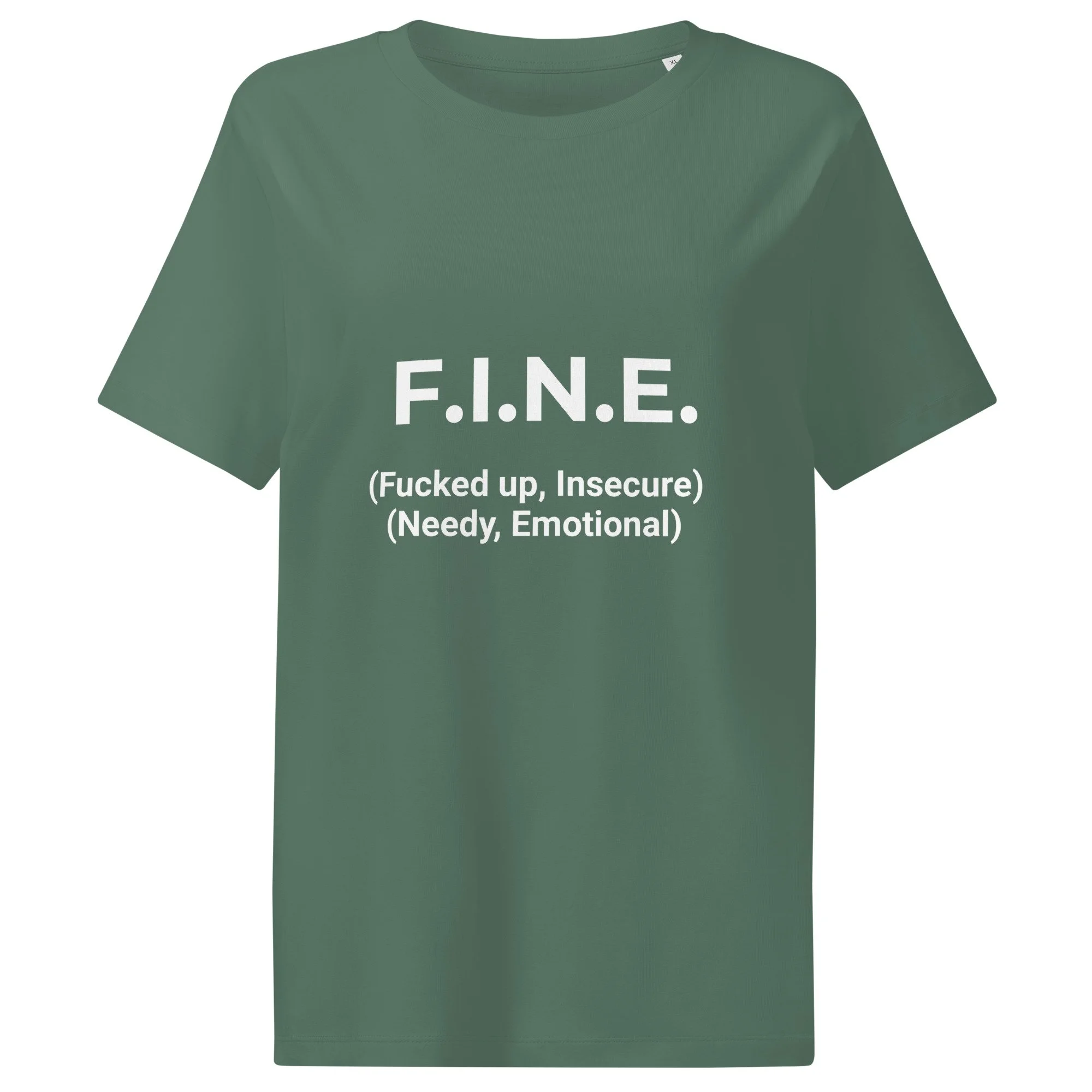 F.I.N.E. Women’s organic ribbed neck t-shirt