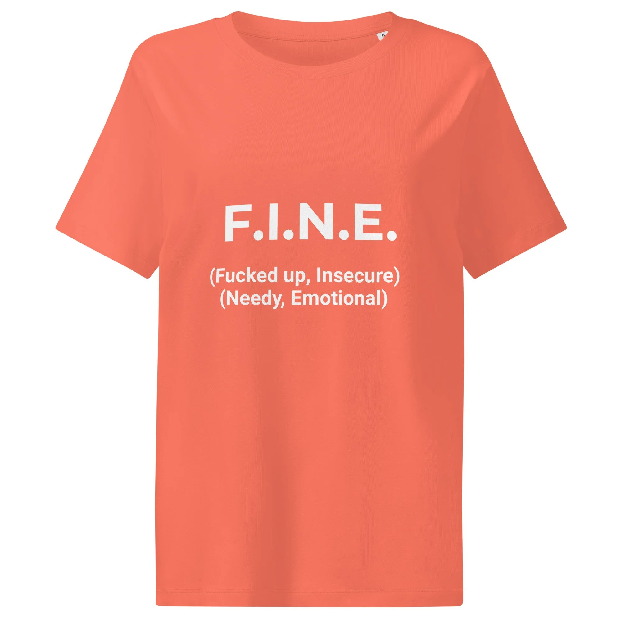 F.I.N.E. Women’s organic ribbed neck t-shirt
