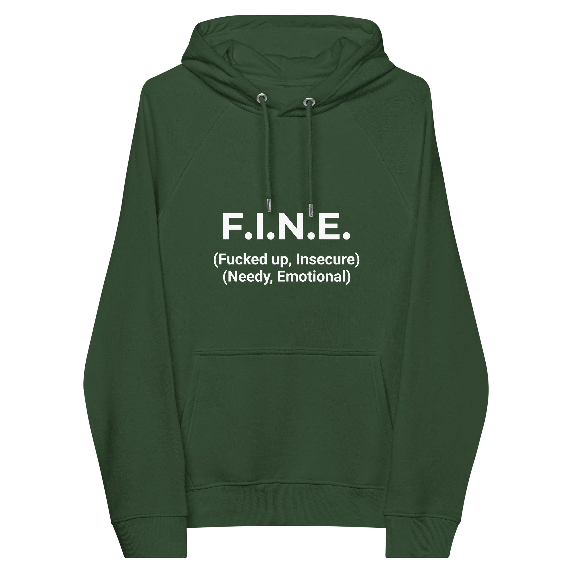 F.I.N.E. Unisex eco raglan hoodie