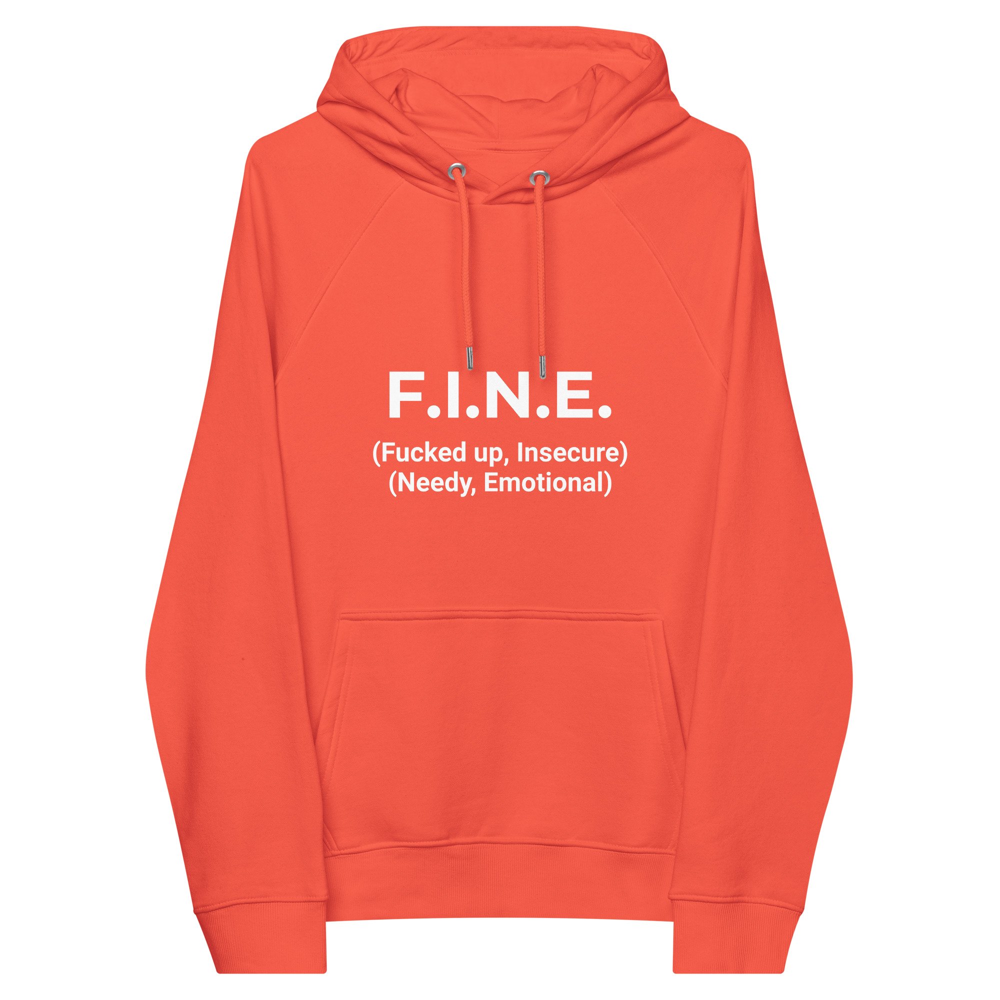 F.I.N.E. Unisex eco raglan hoodie