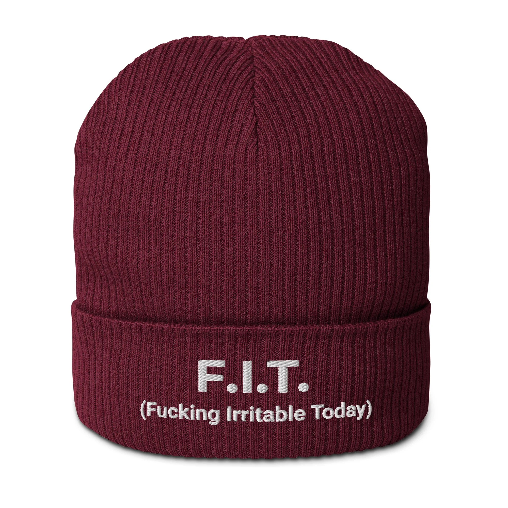 F.I.T. Organic ribbed beanie