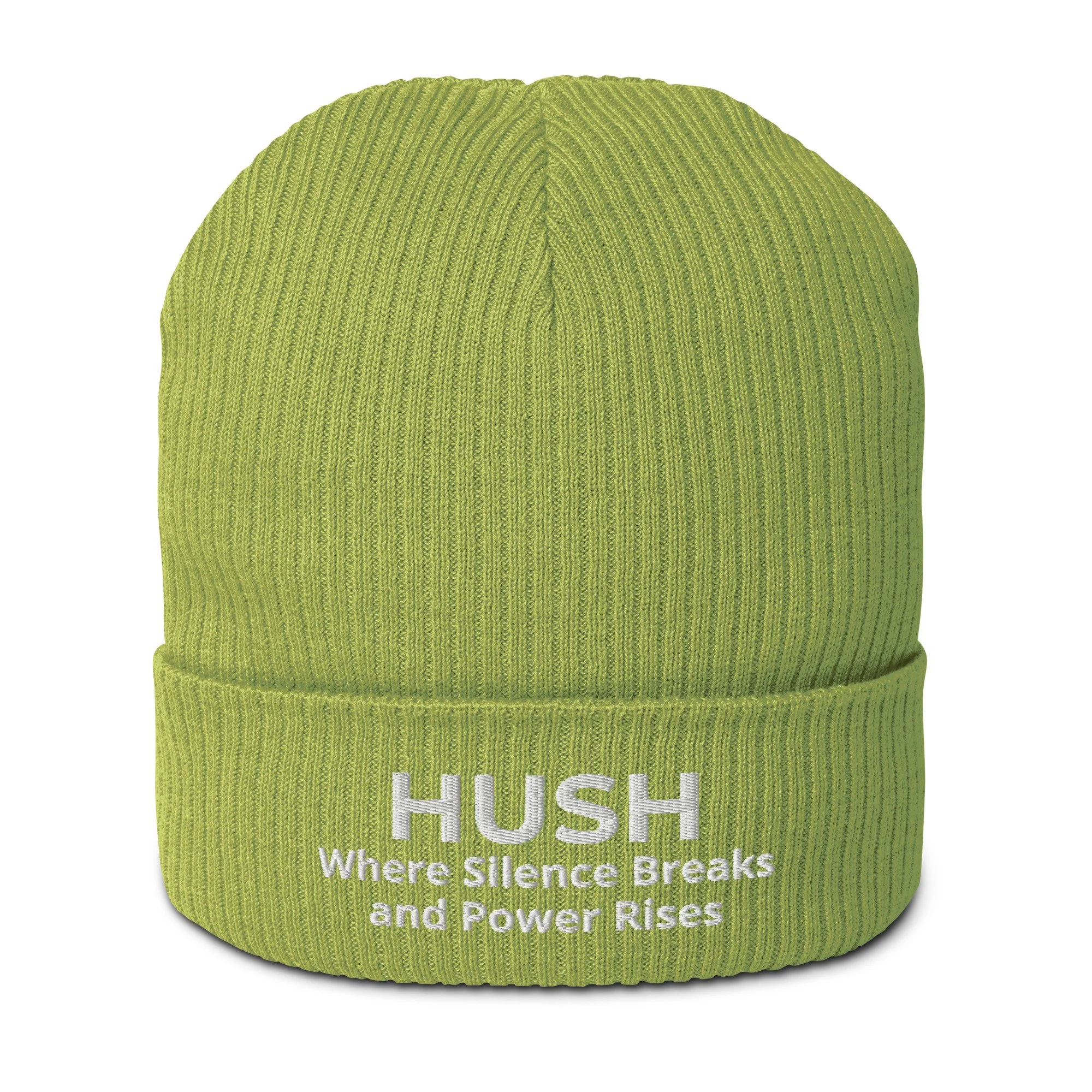 HUSH Organic ribbed beanie