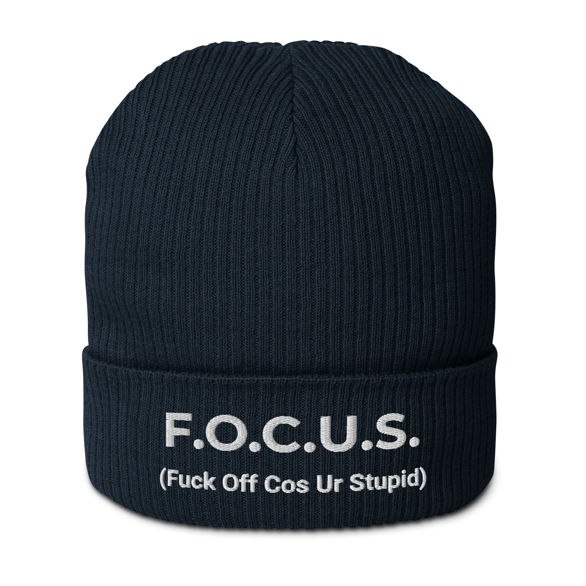 F.O.C.U.S. Organic ribbed beanie
