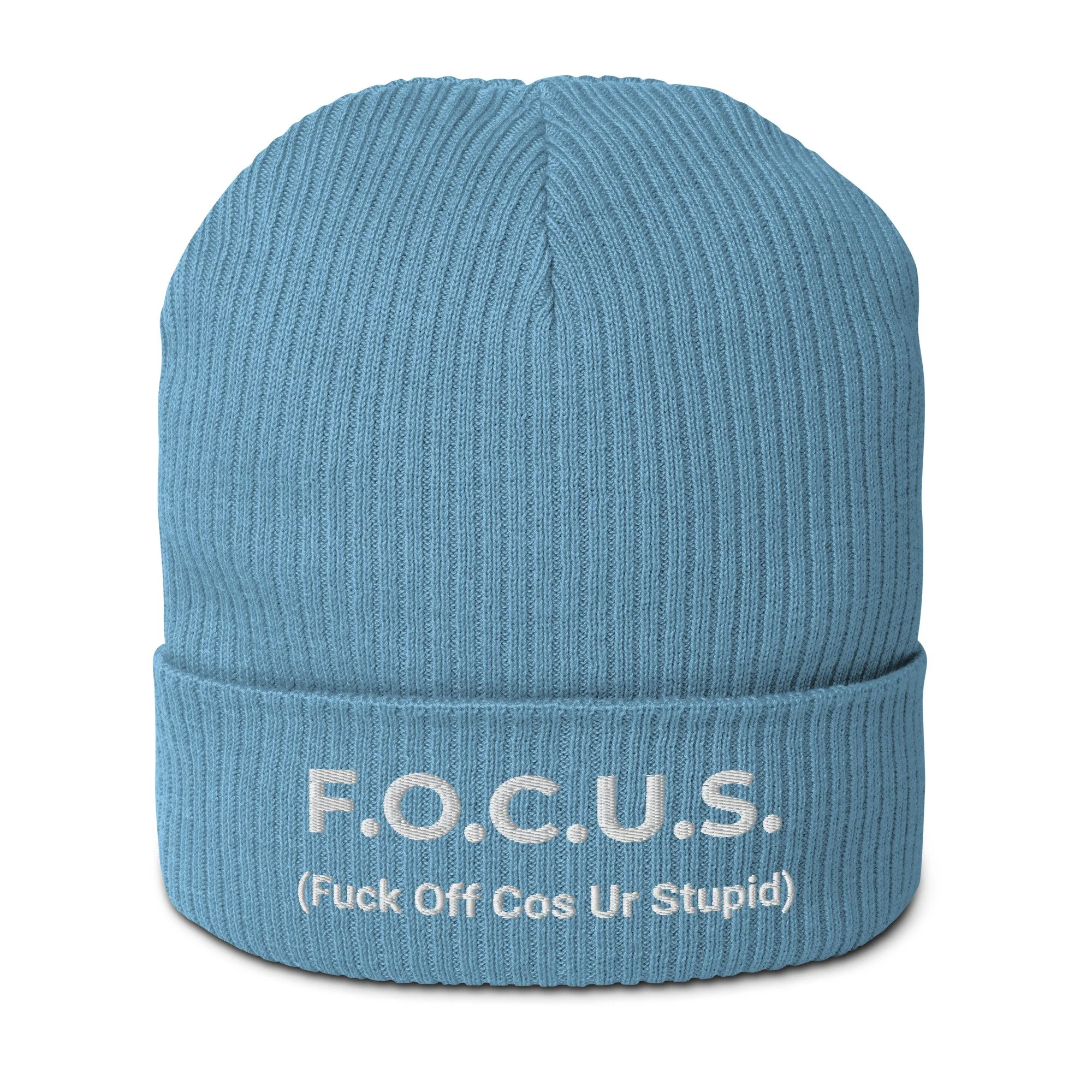 F.O.C.U.S. Organic ribbed beanie