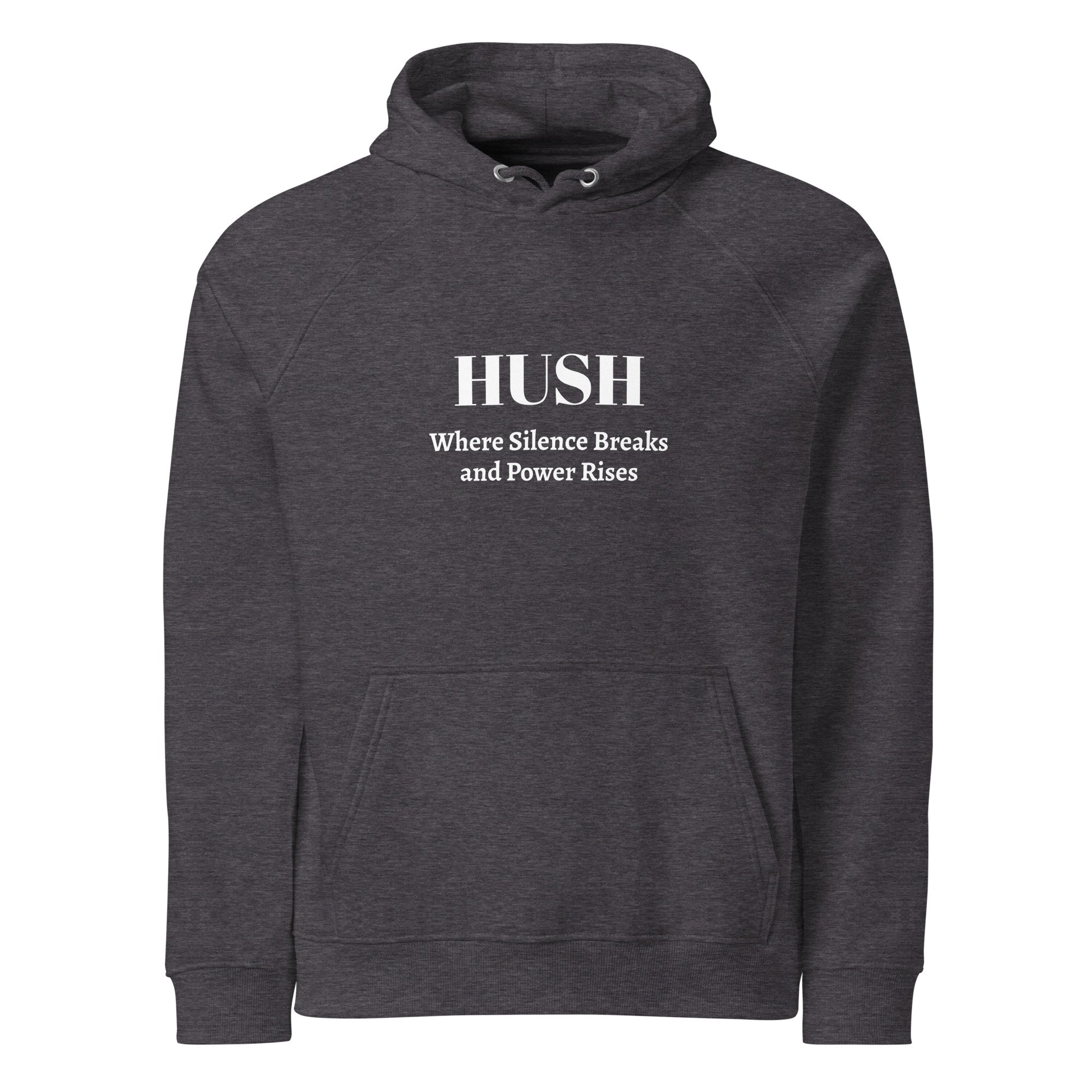HUSH Unisex eco raglan hoodie