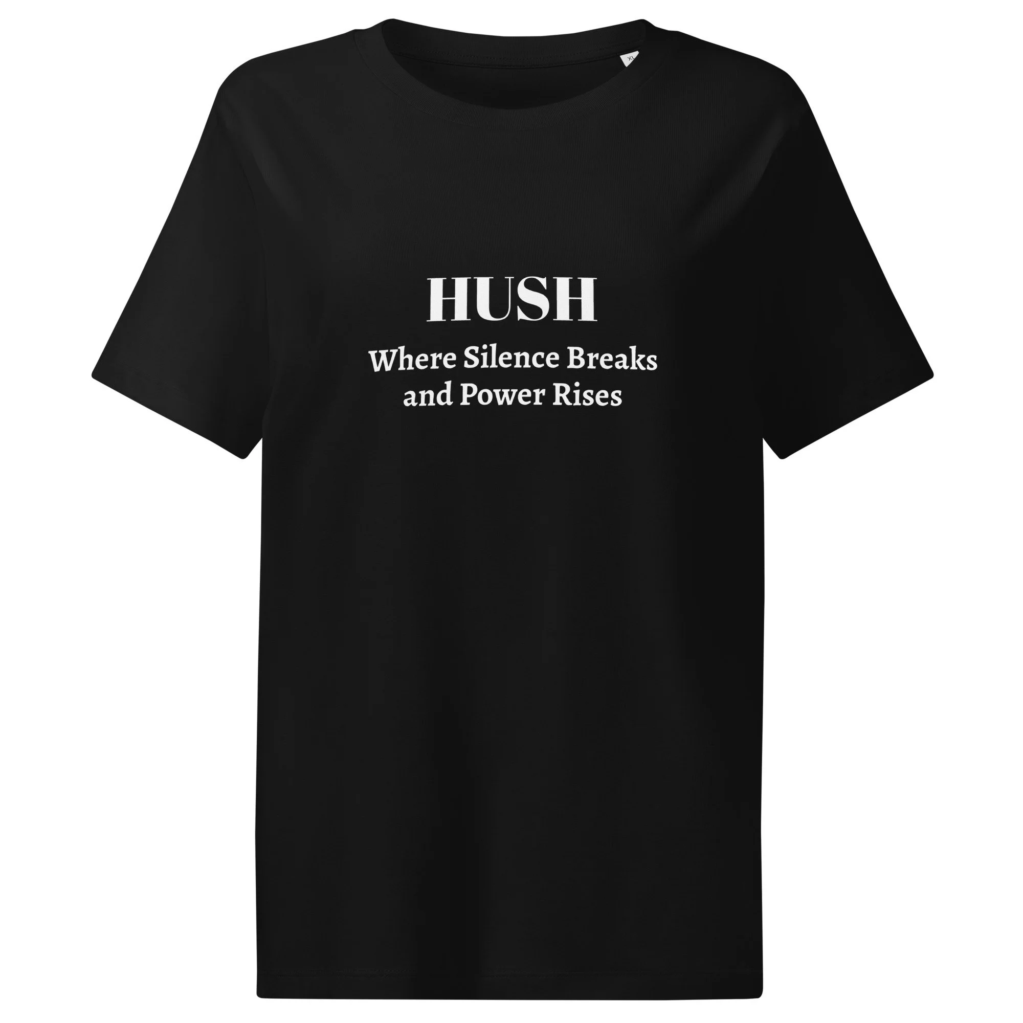 HUSH Women’s organic ribbed neck t-shirt
