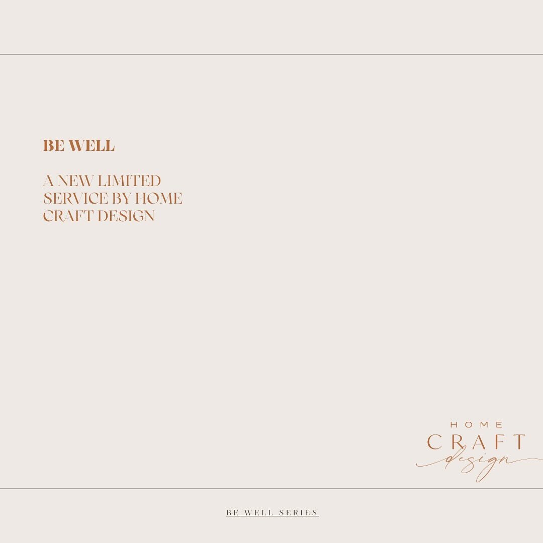 I am THRILLED to be sharing Home Craft Design&rsquo;s new wellness and design series and limited series, &ldquo;Be Well&rdquo; ❤️&zwj;🔥

Be Well integrates wellness with design. It is a marriage of your well-being and the beautiful aesthetics in you