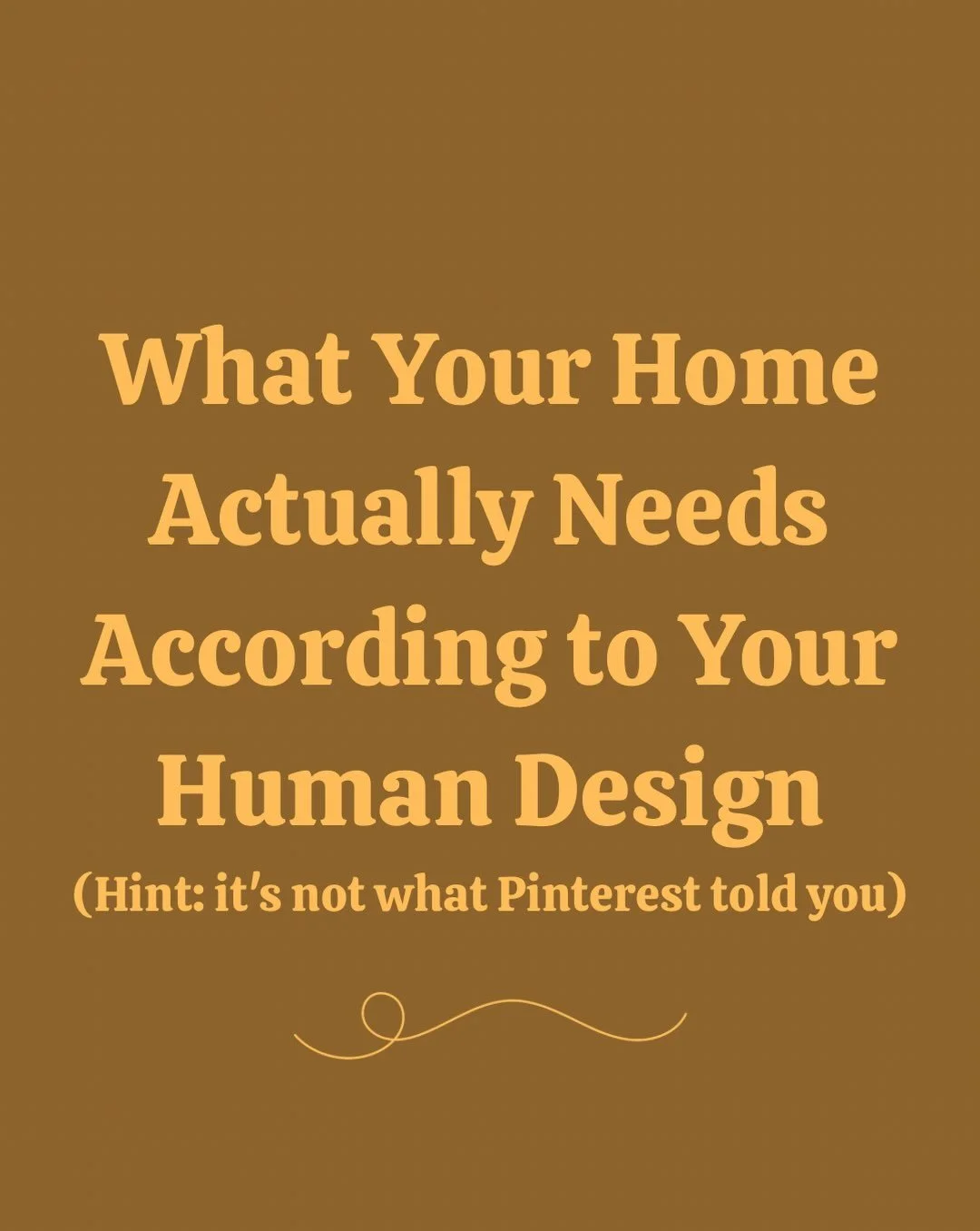 Your home isn&rsquo;t wrong. It&rsquo;s just not built for how you&rsquo;re actually designed. 🏡

I spent years designing spaces the traditional way before Human Design changed how I think about this completely. 

&ldquo;Does this look good&rdquo; w