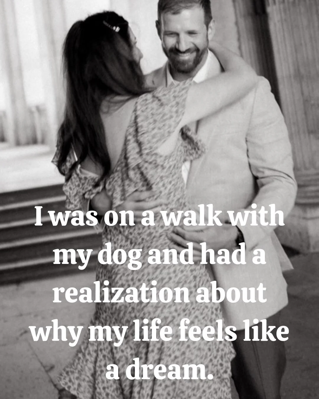 I was on a walk with my dog and had a realization why my life feels like a dream 💭 

I have measured my value through what I thought was monetary for a long time, what I brought to the table, even though I know, logically that is not the whole story