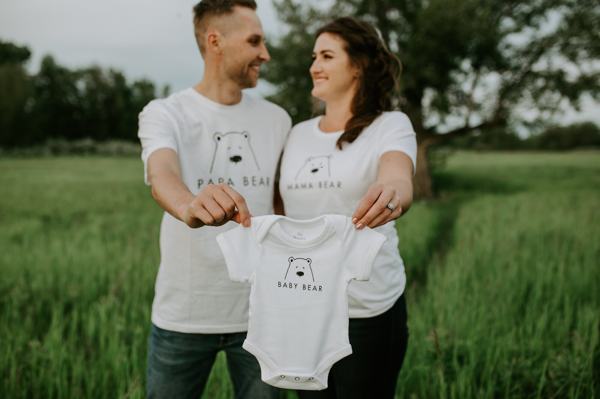  I went into this shoot expecting it be a regular engagement session only to find out at the end that these two are going to be parents! How freaking cute are those shirts?! 