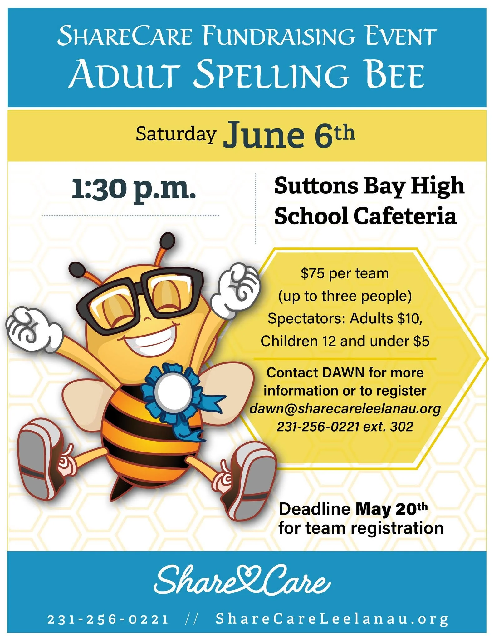 Share Care Fundraising Event Adult Spelling Bee