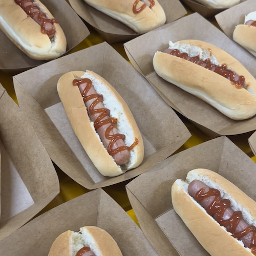 freshly grilled hotdog live station singapore hot dog bun hotdog buns gourmet crowd favourite perfect for parties corporate events weddings catering singapore