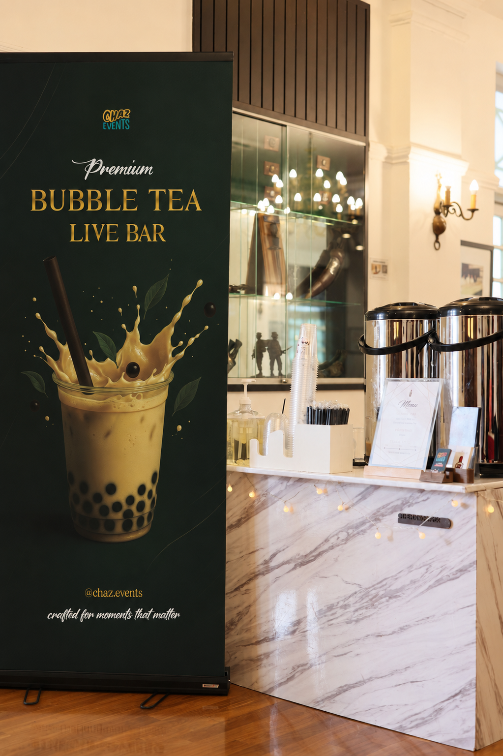 Bubble Tea live Station singapore chaz events the hangover bbt catering