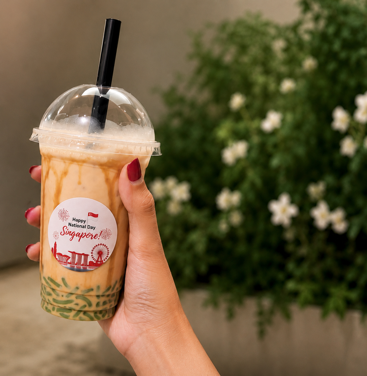 chendol gula melaka bubble tea singapore bubble tea live station catering bulk order delivery events ndp National Day singapore events bbt bar chaz events the hangover singapore