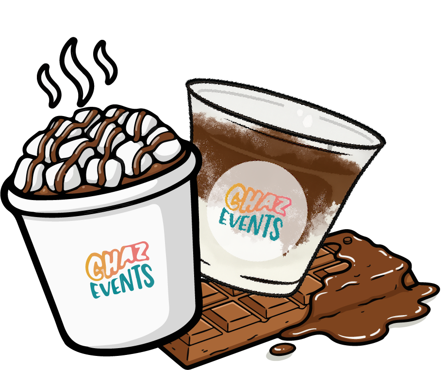 Chocolate beverage live station hot chocolate ice chocolate drinks cocoa hot cocoa chaz events singapore festive Christmas events beverage