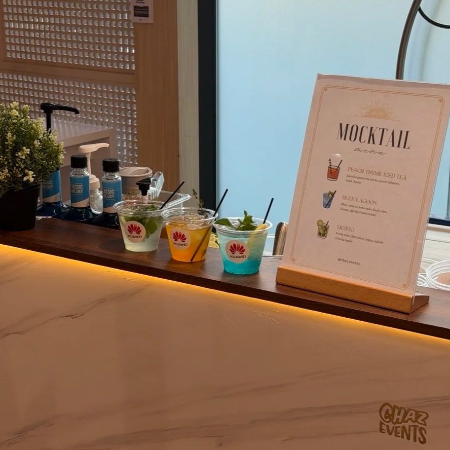 cocktail mocktail events blue lagoon mojito singapore catering events live station chaz events corporate office roadshow convention
