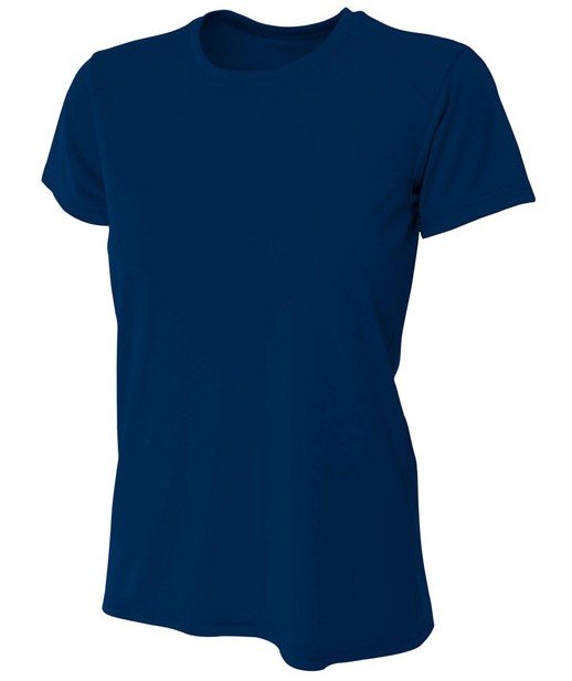 Women Short Sleeve Navy Front.jpg
