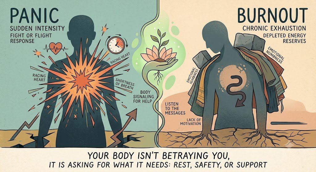 Your Body Isn’t Betraying You: Understanding Panic and Burnout