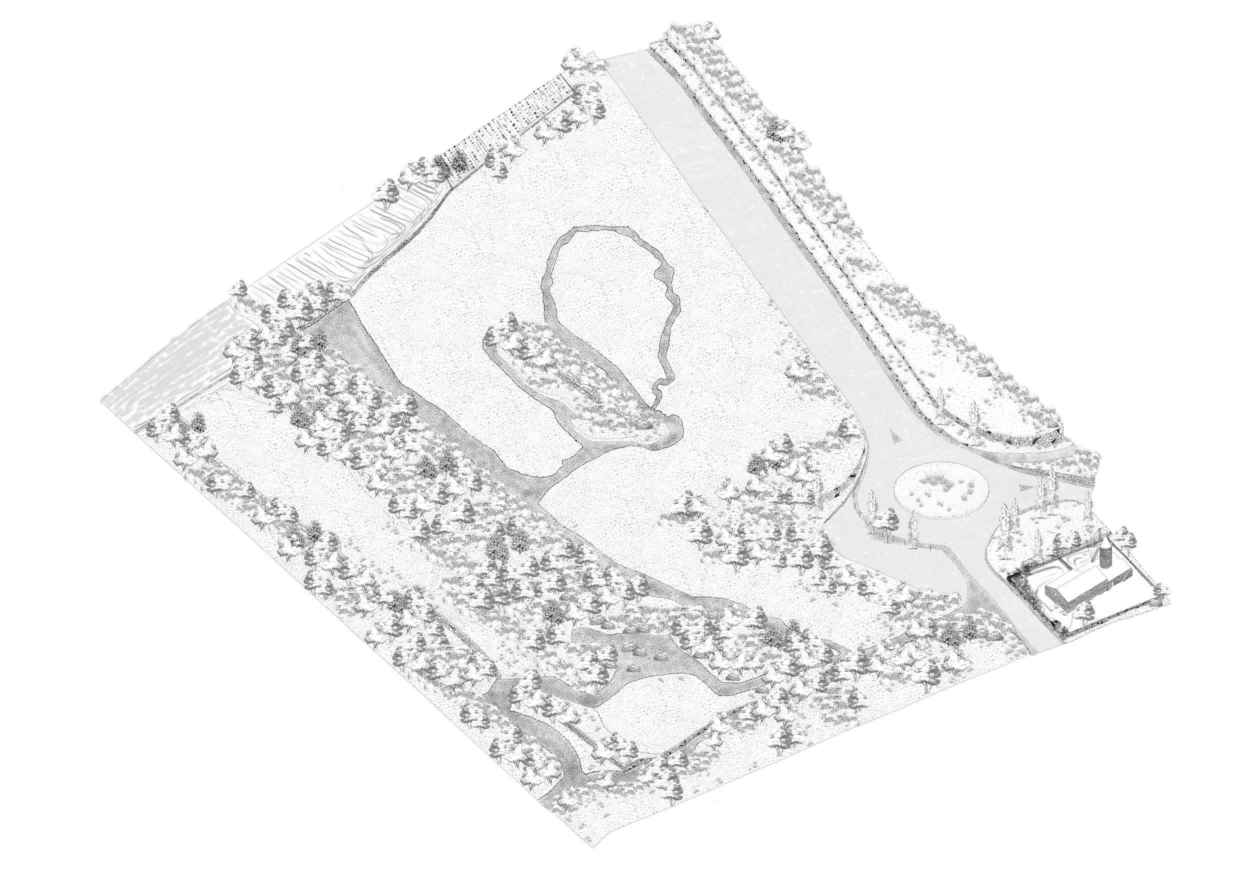 Existing site Axonometry