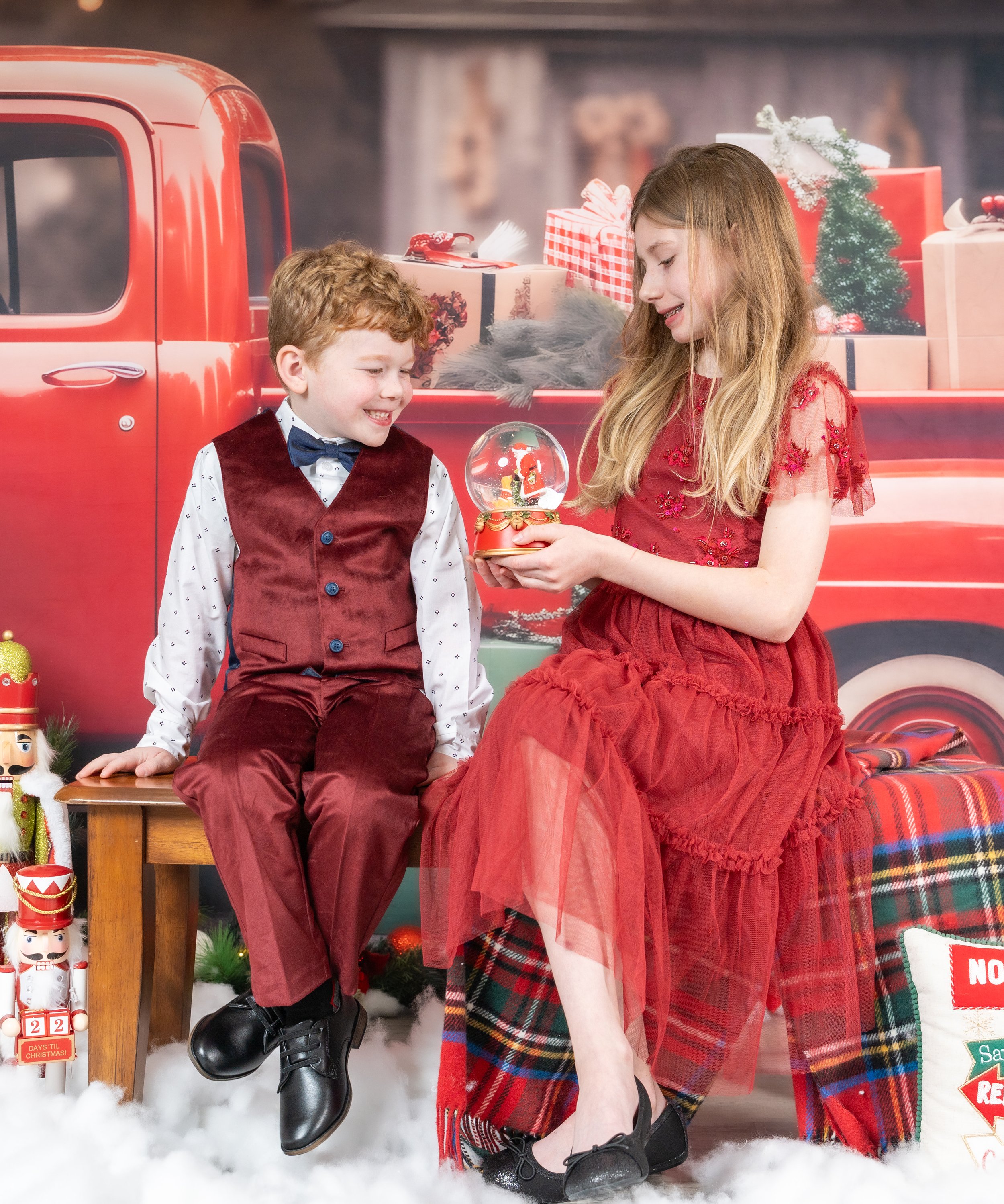 Christmas Portraits Sunny Beach Photo