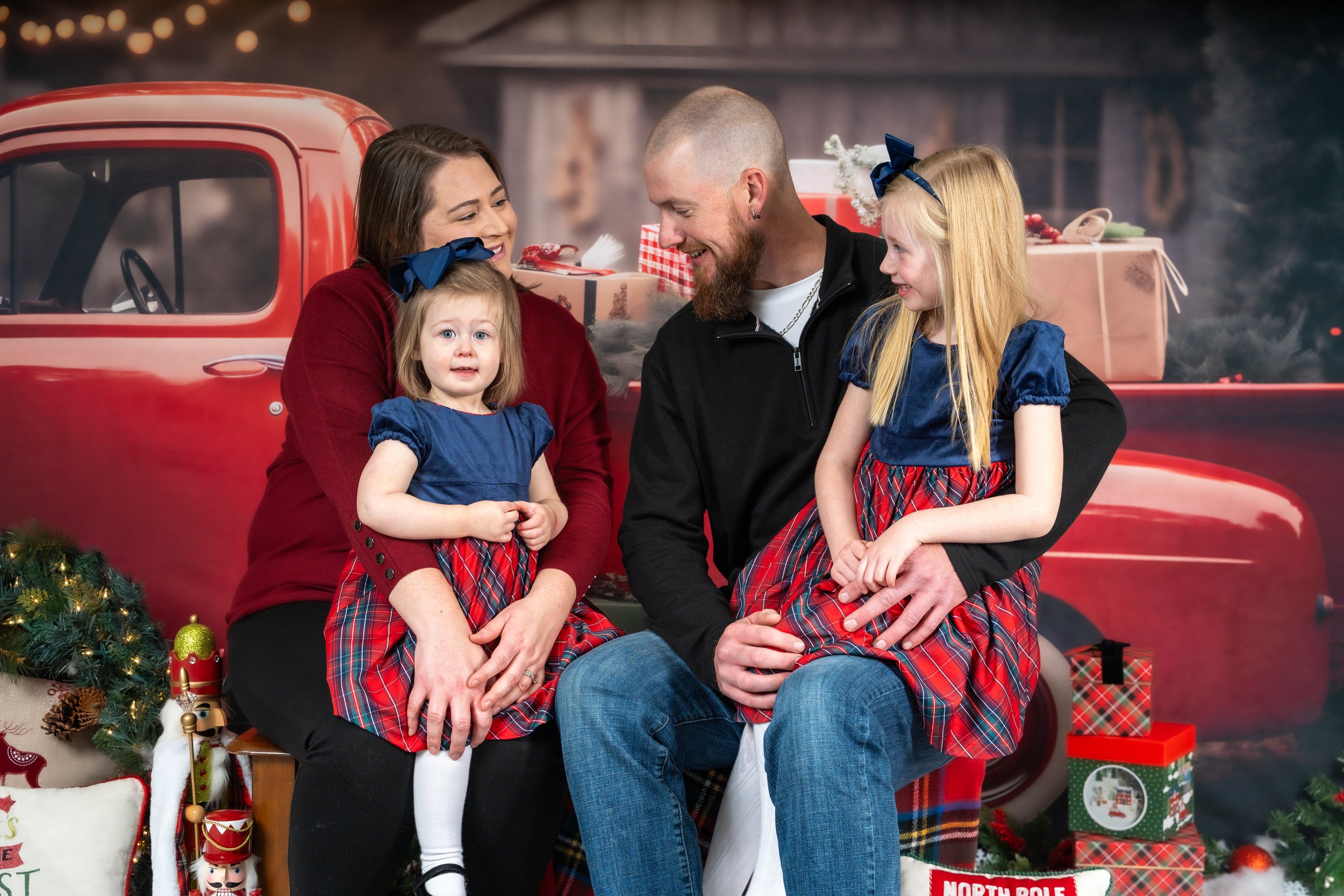 Christmas Portraits Sunny Beach Photo