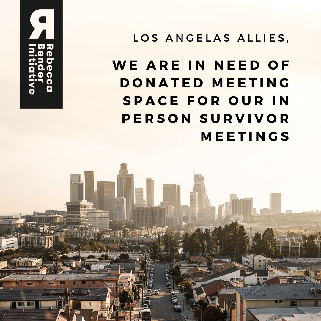 tag your Los Angelas Friends in the comments! Please email elevate@rebeccabender.org if you can help!