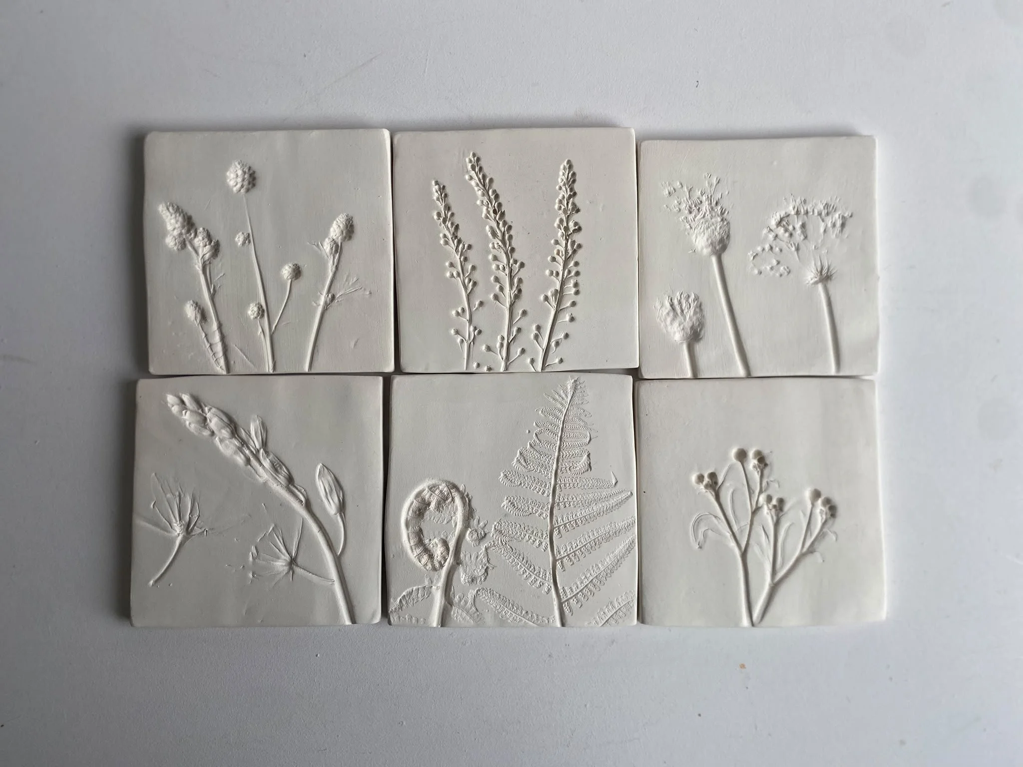 Botanical Tile Imprint Workshop