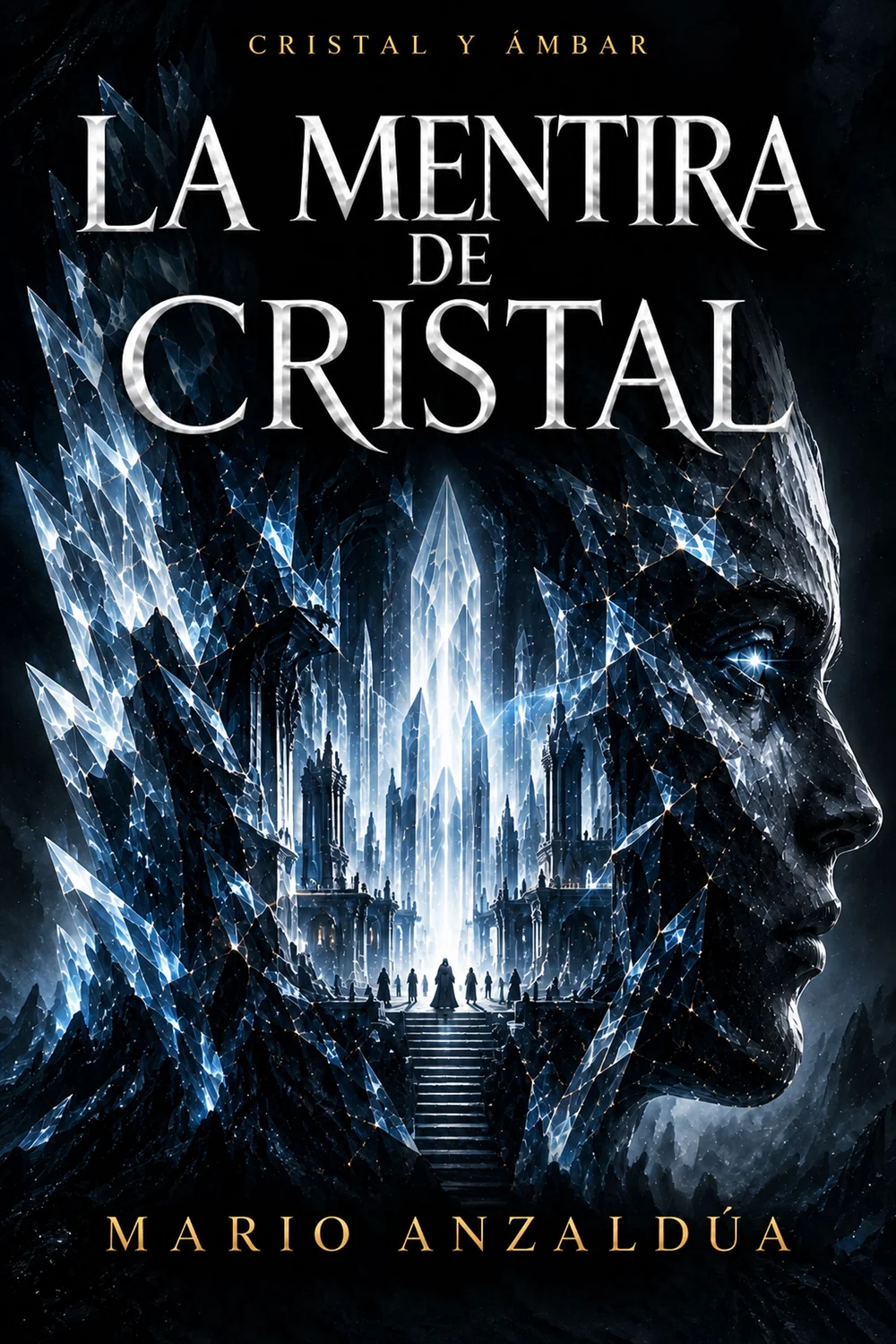 Portada de La mentira de cristal, primera novela de la duología