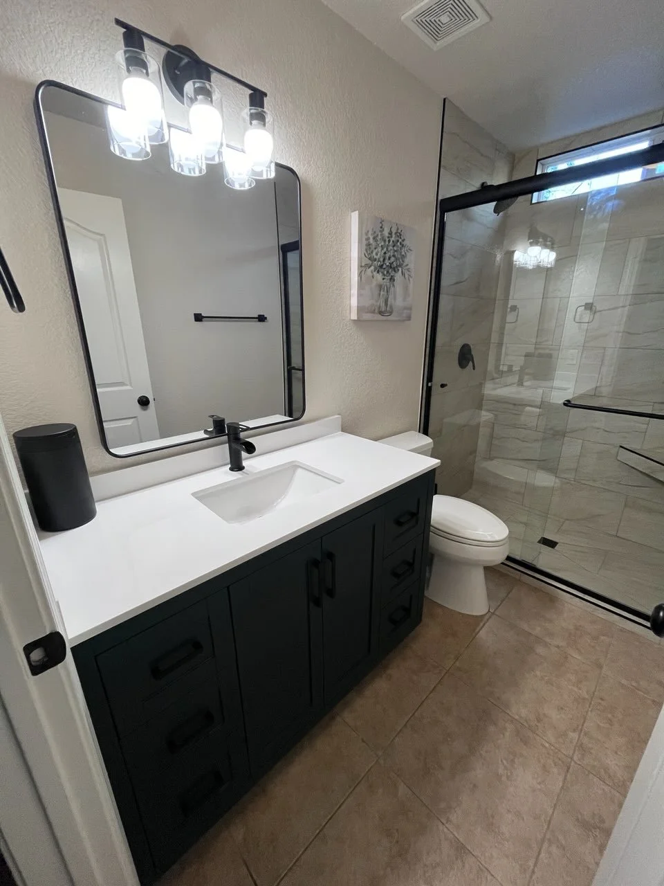 Updated downstairs bathroom