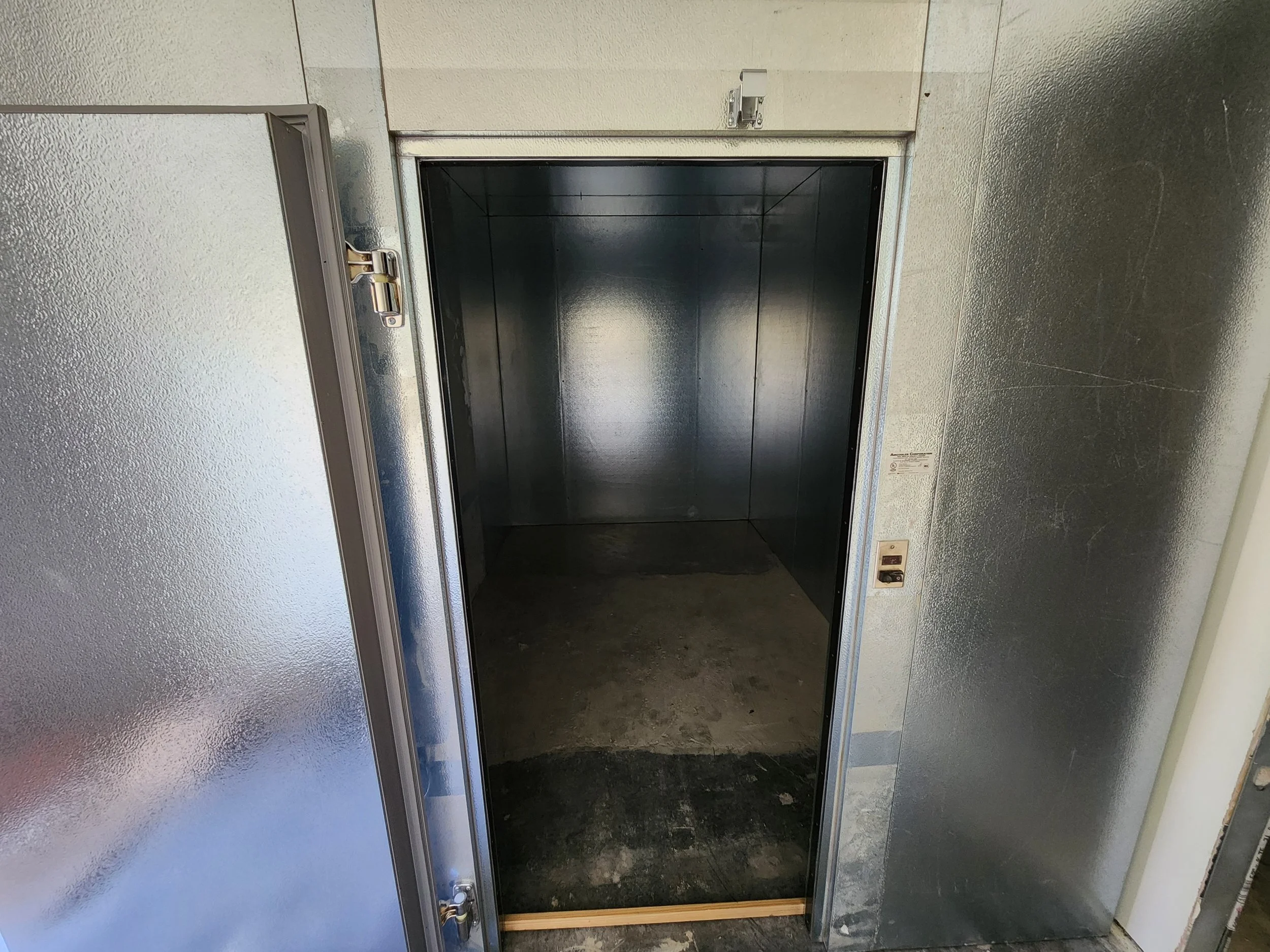 New walk-in refrigerator and freezer