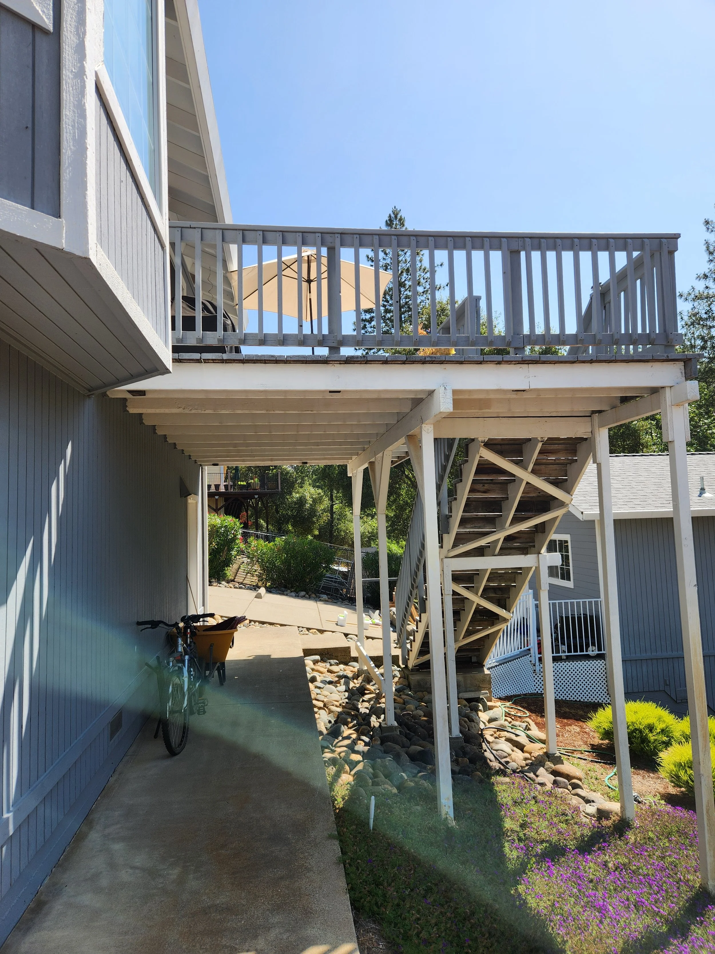 Back of the old deck