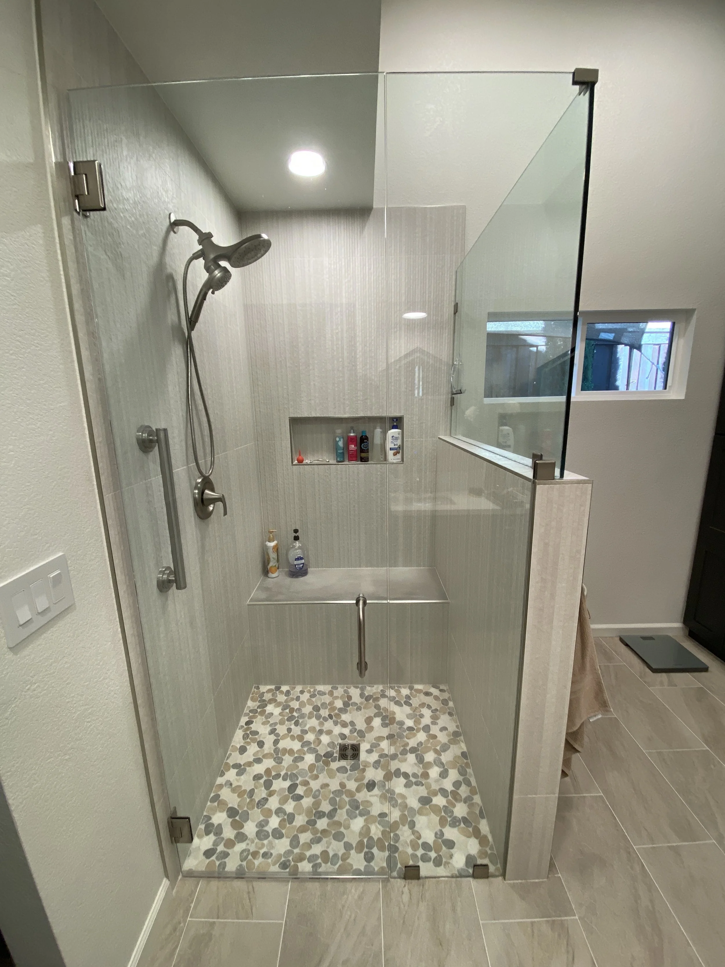 That is a beautiful new shower