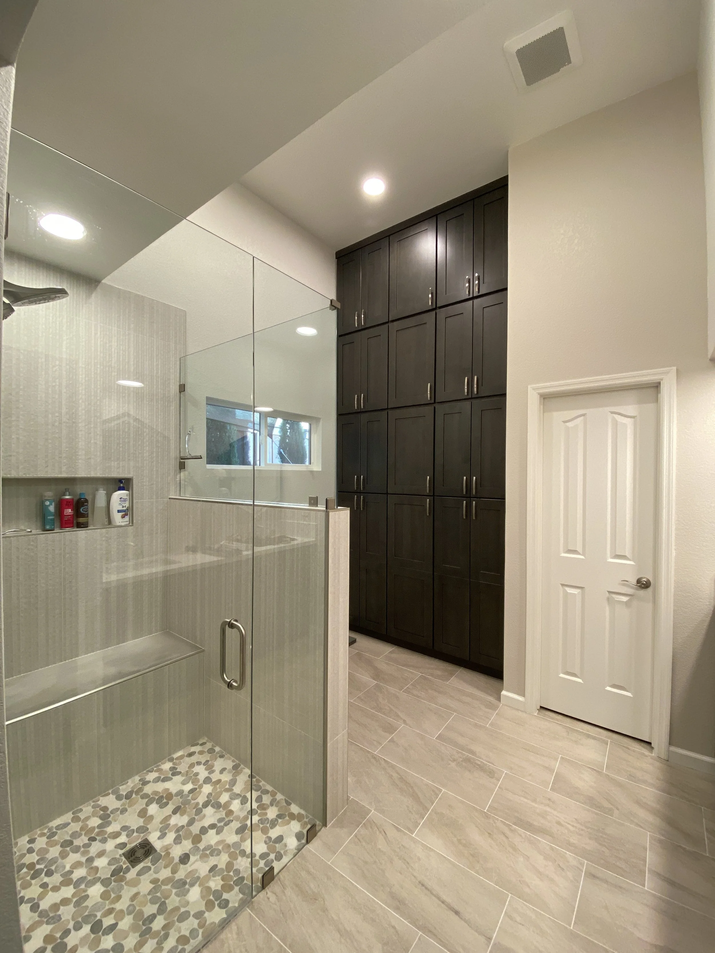 There is plenty of space and light in this bathroom now