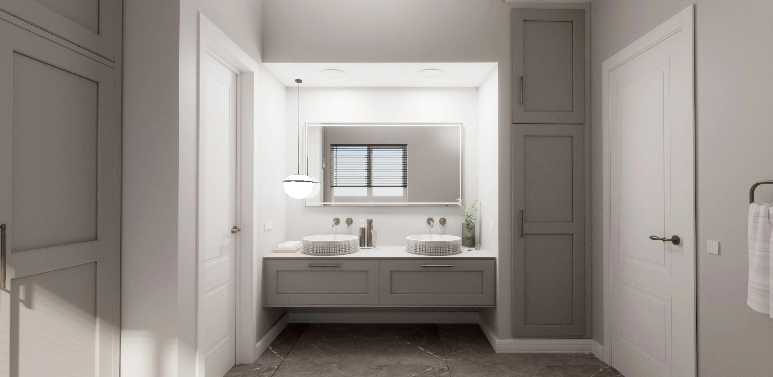 3D Renderings for the initial vanity