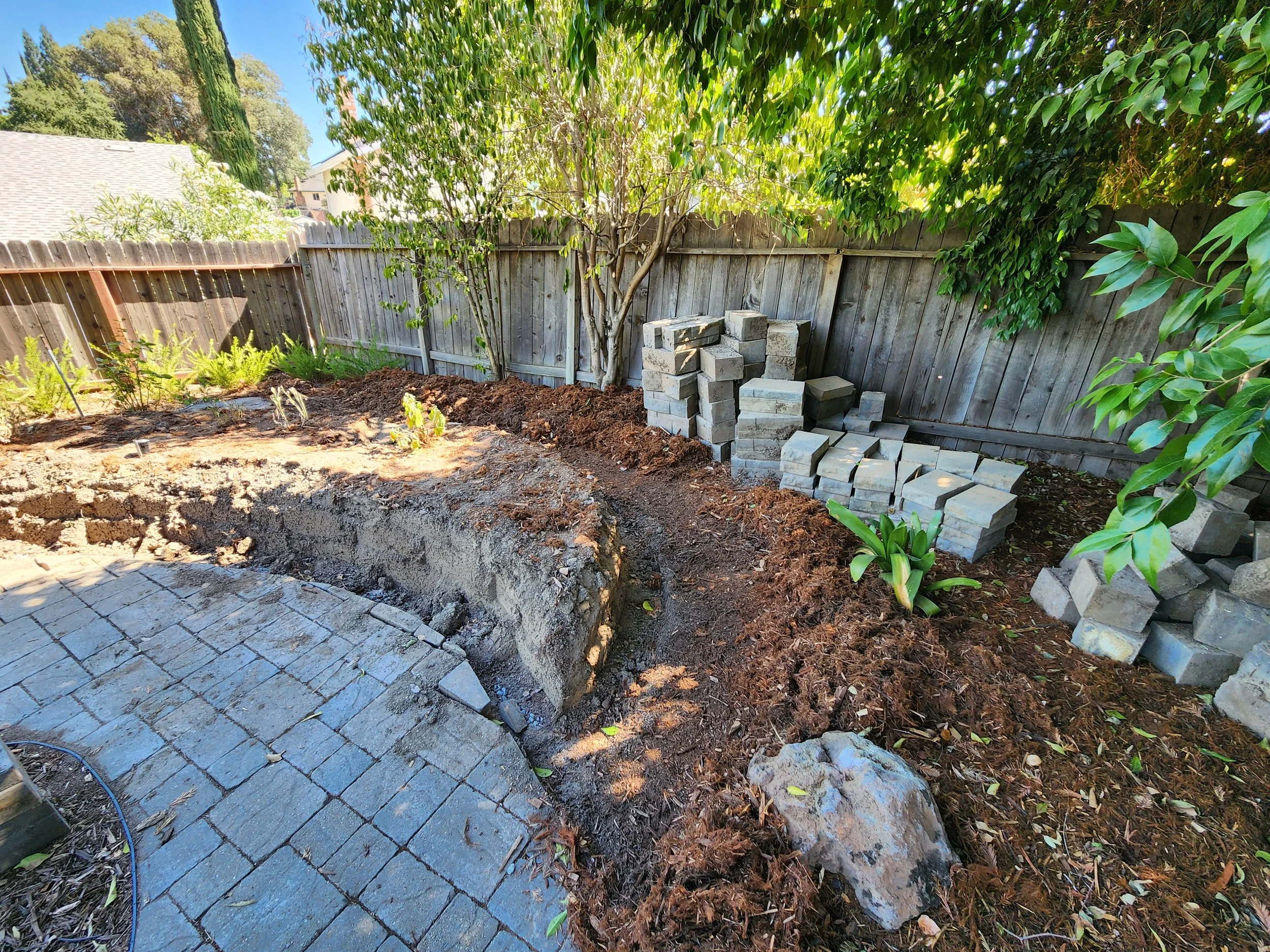 A wall that needed to be made better